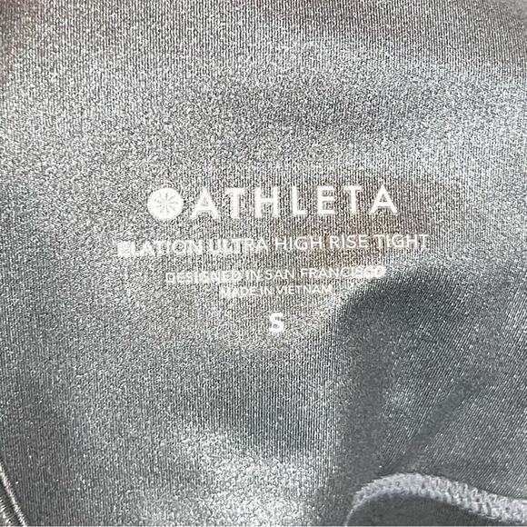 Athleta Elation Ultra High Rise Tight Athletic Leggings Woman size S Metalic - Picture 5 of 7